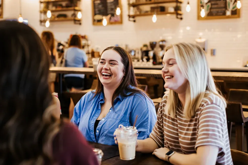 Friends sharing community at a Small Group