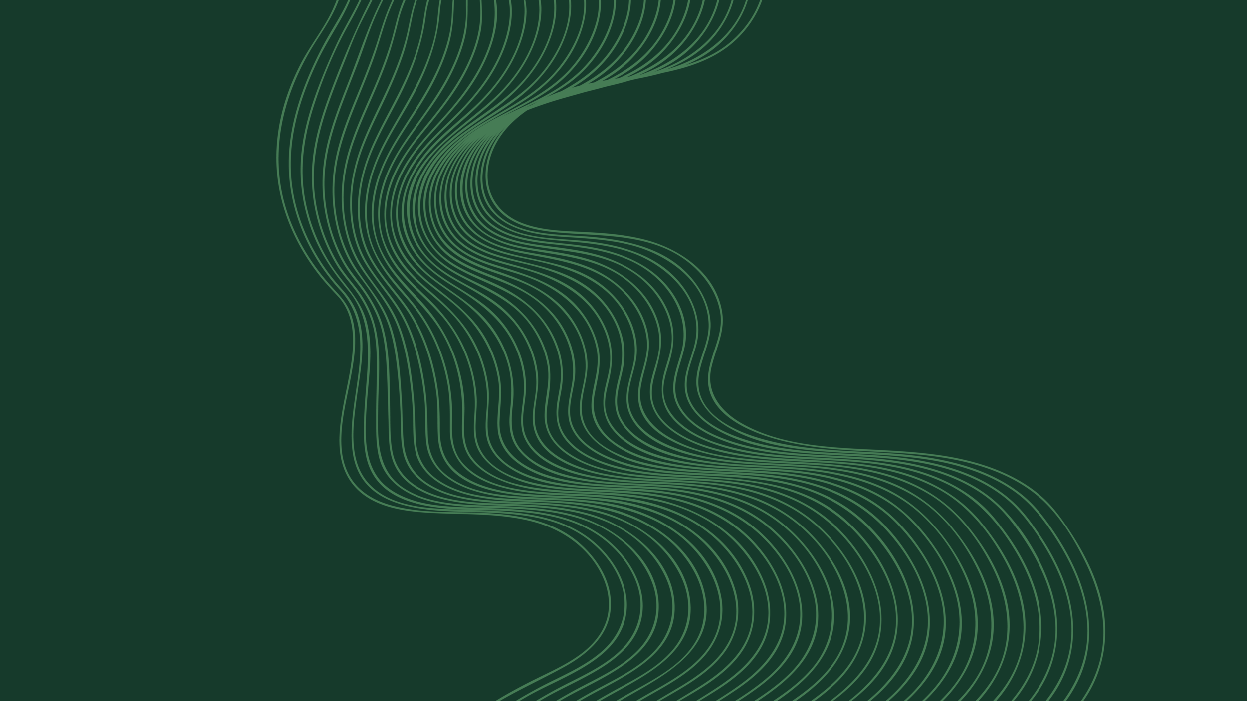 Abstract green flowing line pattern