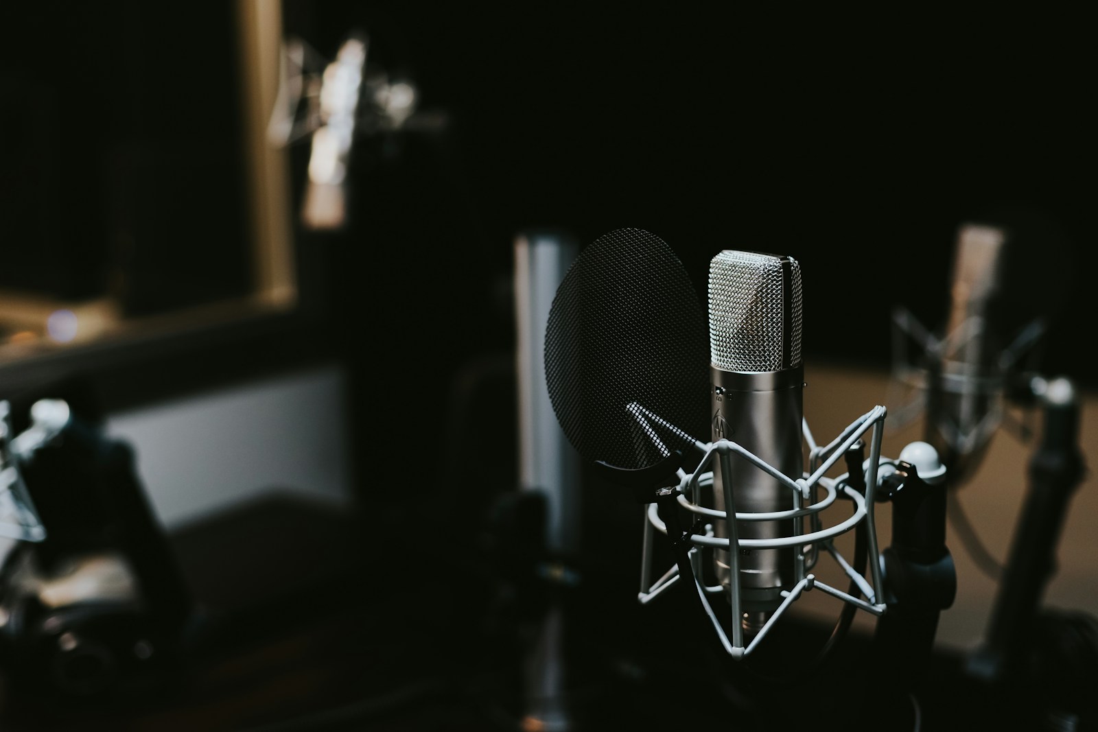 Studio microphone for the Action Church Podcast